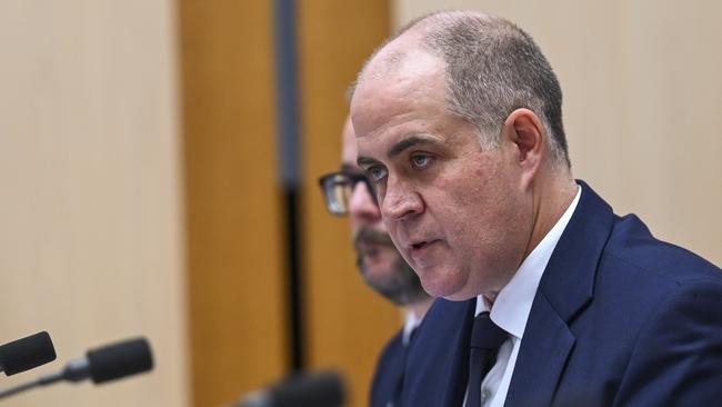 ABC managing director David Anderson announced the new five-year plan last week. Picture: NCA NewsWire / Martin Ollman