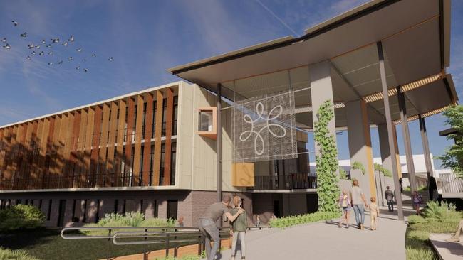 Mount Annan Christian College has submitted a DA for a three storey school building pictured in an artist impression.