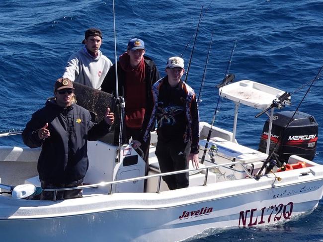 Four fisherman marooned without power 18 miles from Burnett Heads were rescued by a Lady Musgrave Experience whale watching cruise andÂ Volunteer Marine Rescue Bundaberg on Sunday, July 23.