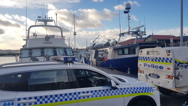 Police have found the body of man in water at Victoria Dock on Hobart's waterfront.