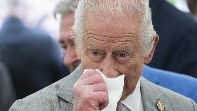 WINDSOR, ENGLAND - JUNE 7: King Charles III attends the Royal Windsor Flower Show at Windsor Great Park on June 7, 2025 in Windsor, England. (Photo by Mark Cuthbert/UK Press via Getty Images)