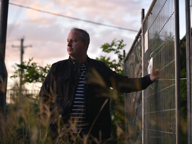 Photo of Anthony Bowe, 51, whose mother Patricia Shea, 76, tested positive for the virus could not see her today after a private pathway was blocked off. On Friday  08/05./2020 (Daily Telegraph-Flavio Brancaleone)