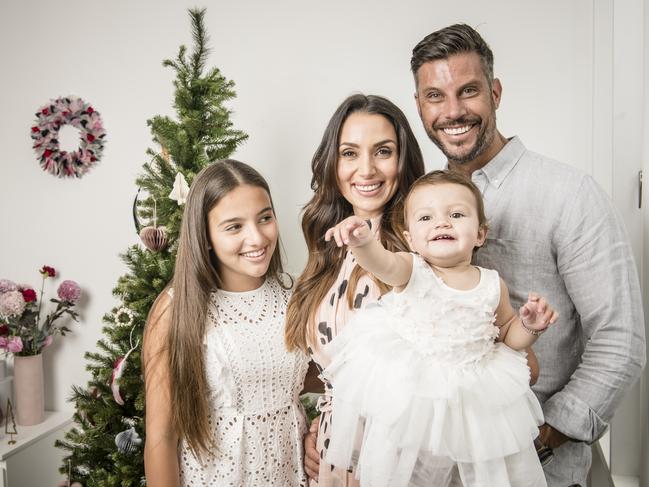 Snezana and Sam with Eve and Willow. Picture: EUGENE HYLAND