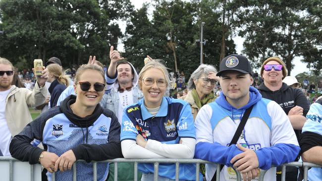 Fans enjoy the atmosphere at the NRL match between Cronulla Sharks and Gold Coast Titans at C.ex Stadium. Photo: Tim Jarrett