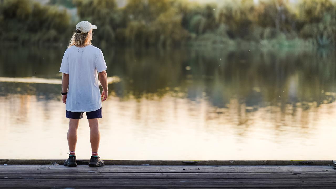 Mr Martin, a keen endurance runner who loves pushing himself to the limit, said he had been inspired to do something “outrageous” to raise awareness for an issue close to his heart. Picture: James Dawson