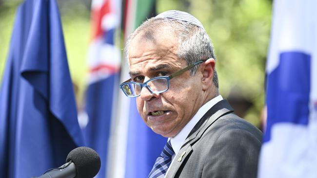 Israel’s Ambassador to Australia Amir Maimon at the Israeli Embassy in Canberra. Picture: Martin Ollman