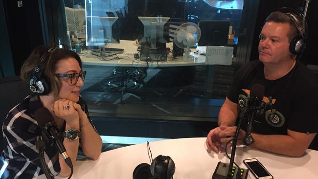 Talking tucker: Gary Mehigan recording his podcast, A Plate to Call Home, with author and presenter Alice Zaslavsky