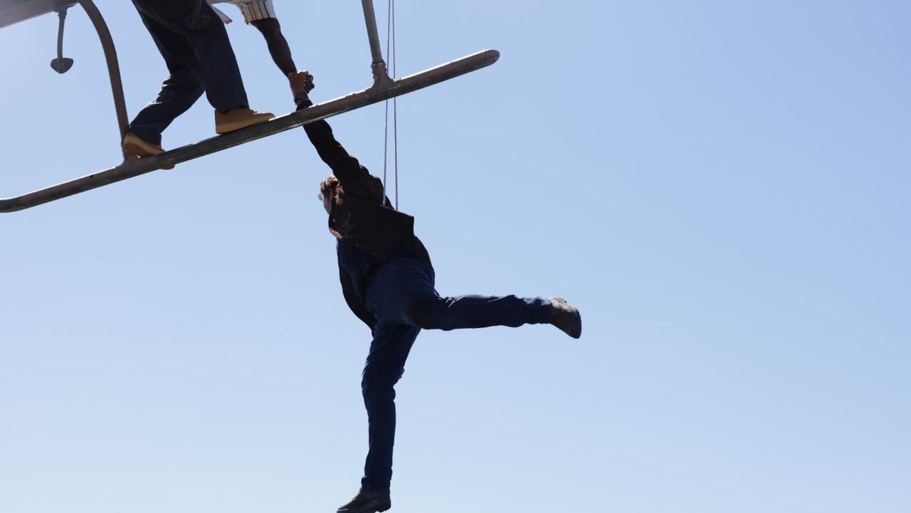 High-flying stunts have been filmed in Bacchus Marsh. Video still: Mark Stewart<br/>