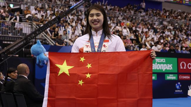 Zhang Yufei was among the Chinese swimmers who gold at the Tokyo Olympics. Picture: Getty