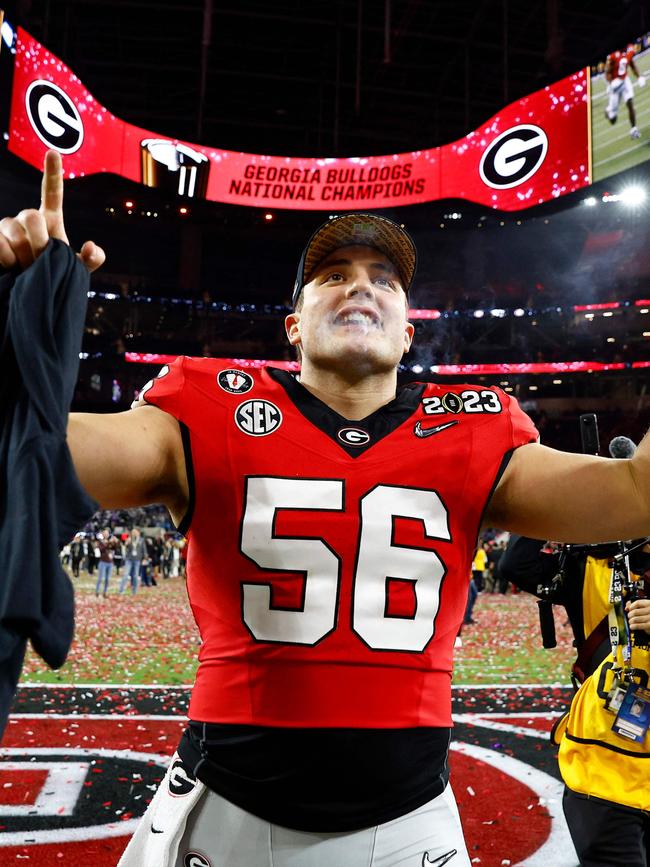 Georgia are champions again. Photo by RONALD MARTINEZ / GETTY IMAGES NORTH AMERICA / Getty Images via AFP