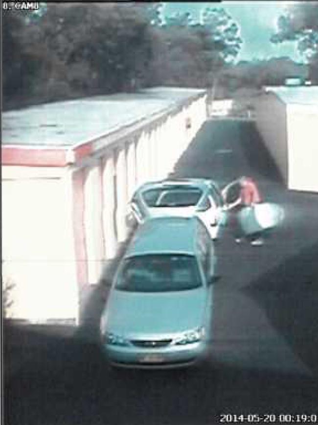 Rogerson’s Falcon outside the storage unit where Gao was shot dead in 2014.