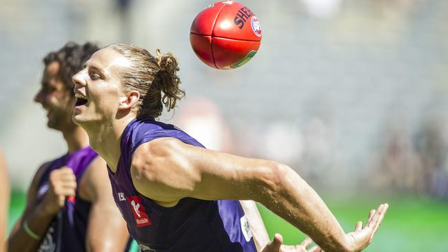 Nat Fyfe starred for Fremantle on Sunday. Picture AAP Image/Tony McDonough