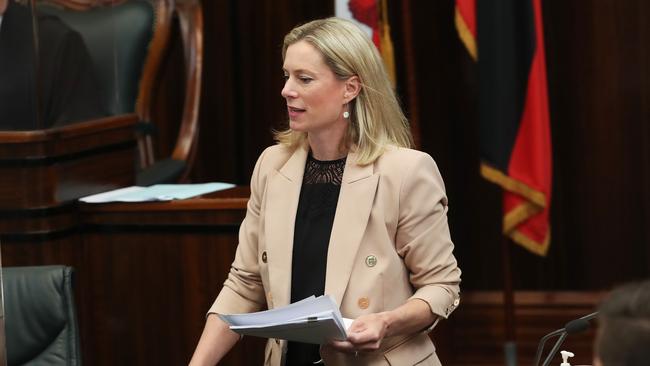 Rebecca White Labor leader. Question time state parliament. Picture: Nikki Davis-Jones