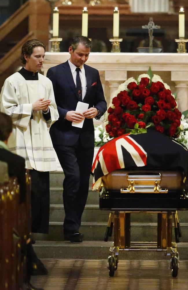 Sisto’s son David Malaspina delivered a beautiful eulogy. Picture: David Caird