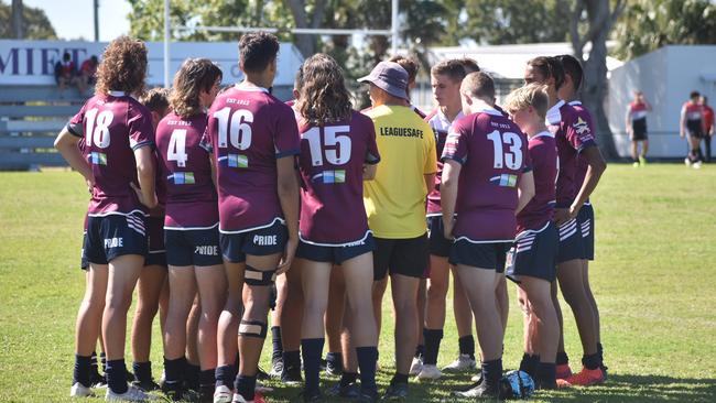 Mackay State High School's Cowboys Challenge rugby league team won an upset against Kirwan High, 20 July 2021. Picture: Matthew Forrest