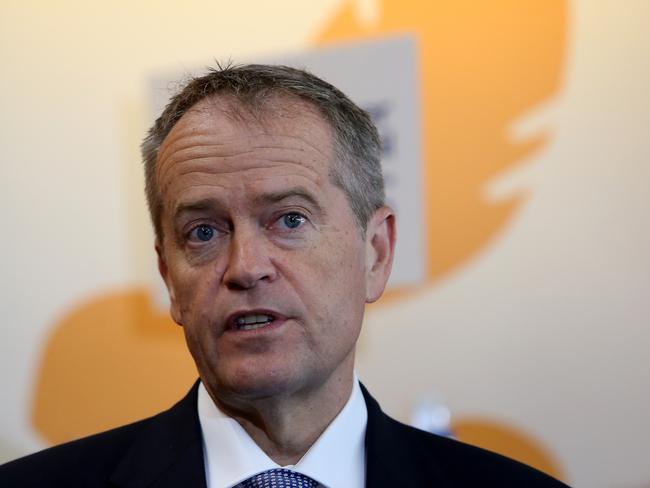 NEWS2019ELECTION 17/4/2019. Day 7 Opposition Leader Bill Shorten at  visiting ST John of God Midland Public Hospital with Shadow Treasurer Chris Bowen, Shadow Minister for Health and Medicare Catherine King, Member for Brand, Madeleine King, LaborÕs candidate for Hasluck James Martin, LaborÕs candidate for Swan, Hannah Beazley and LaborÕs candidate for Pearce, Kim Travers to make a cancer funding announcement in Perth, WA. Picture Kym Smith