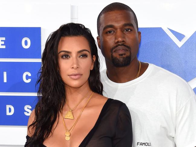 NEW YORK, NY - AUGUST 28: Kanye West and Kim Kardashian West attend the 2016 MTV Video Music Awards at Madison Square Garden on August 28, 2016 in New York City. (Photo by Jamie McCarthy/Getty Images)