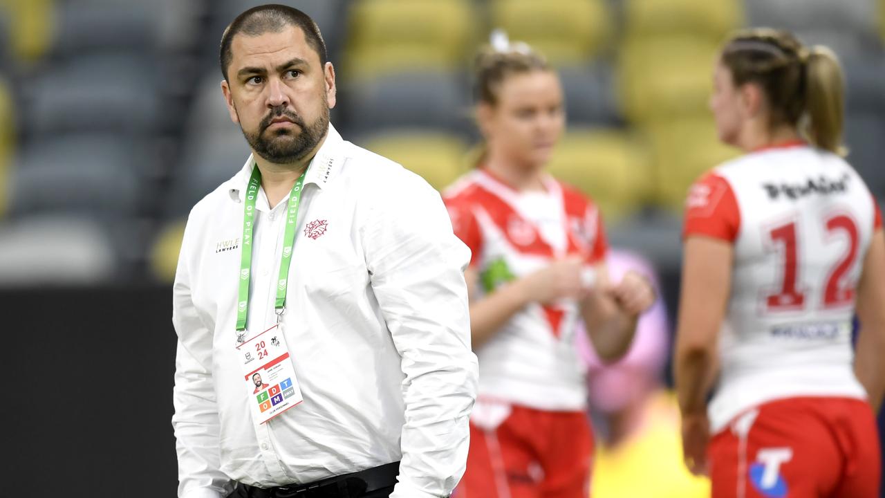 NRLW 2024 RD02 North Queensland Cowboys Women v St. George Illawarra Dragons Women - Jamie Soward Coach. Picture: NRL Photos