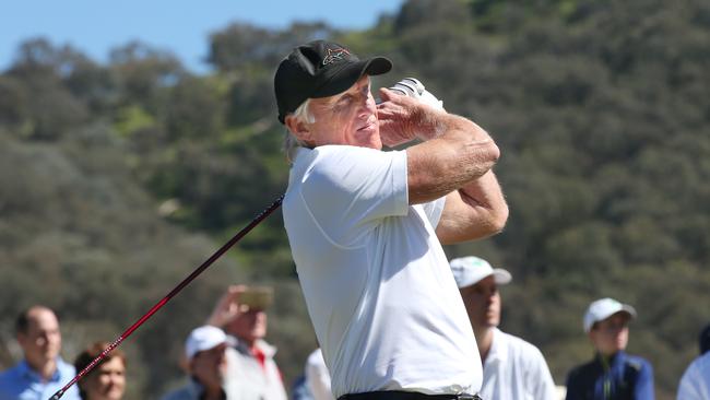 Greg Norman designed the exclusive golf course. Picture: David Crosling