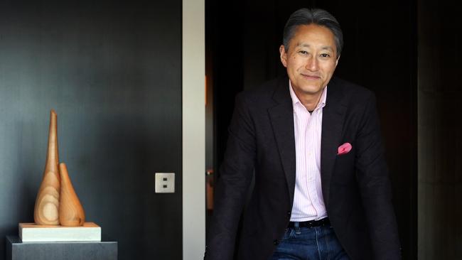 Sony CEO and president Kazuo ‘Kaz’ Hirai in Sydney this week. Picture: James Croucher.