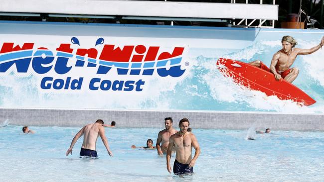 Village Roadshow’s Gold Coast theme parks inclue MovieWorld, Sea World and Wet ‘n’ Wild. Picture: Jerad Williams