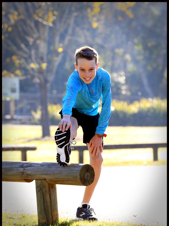 Jack Coomber as a 12-year-old. Pic Jamie Hanson