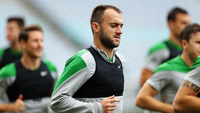 Australia's Ivan Franjic during Socceroos training ahead of the final.