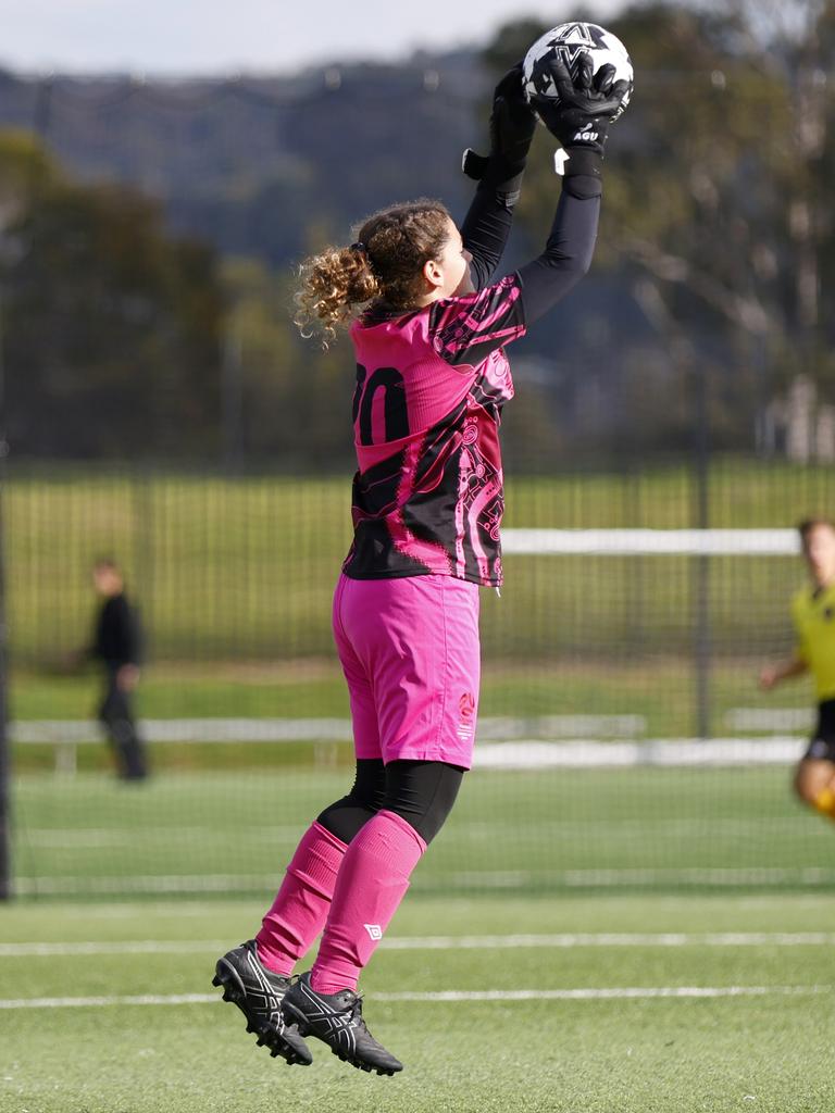 Marnee Walters. Picture: Michael Gorton. U14 Girls NAIDOC Cup at Lake Macquarie Regional Football Facility.