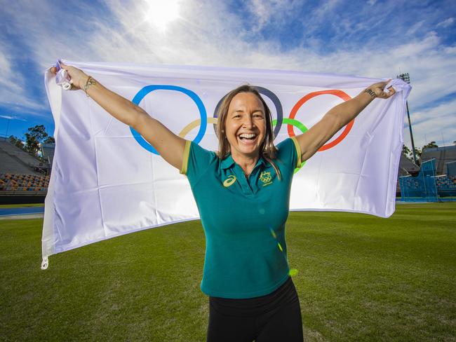 Former Olympic swimmer Brooke Hanson. Picture: NIGEL HALLETT