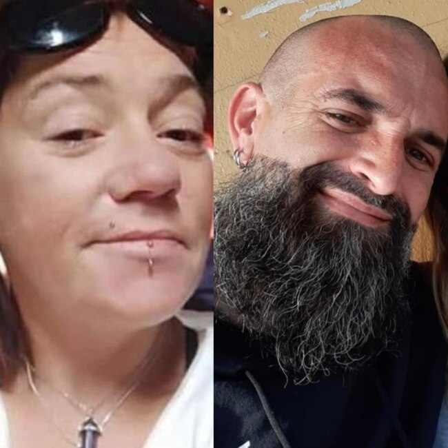 Ricky Williams (right), 43, has been charged with the murder of Wangaratta woman Carmen Niklaus on December 6, 2021. He appeared in Wangaratta Court on April 7, 2022.