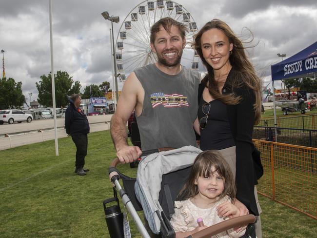 Jasmine Cohrs, David Cohrs, Summer Cohrs at the Mildura Show 2024. Picture: Noel Fisher