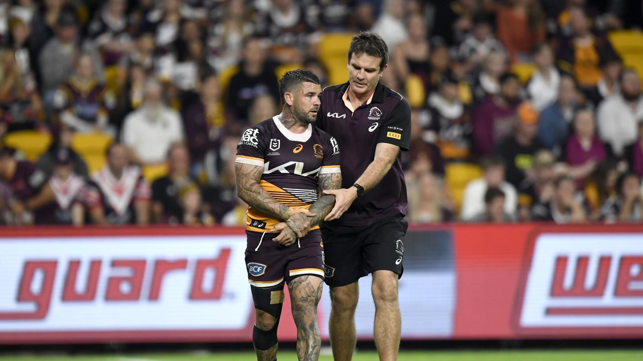 NRL 2024 RD09 BRISBANE BRONCOS V SYDNEY ROOSTERS - ADAM REYNOLDS, INJURY