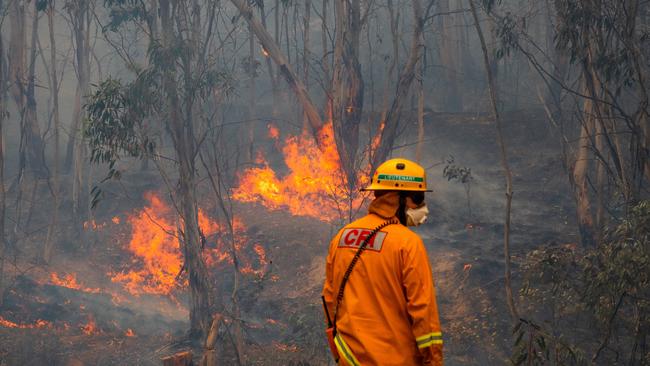 17 fires are still burning in Victoria. Picture: Jason Edwards