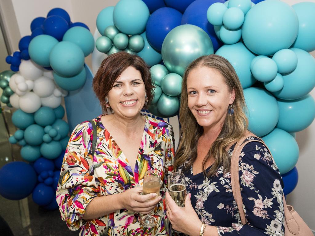 Melita Chambers (left) and Caylea Briscoe It's A Bloke Thing 2023 at Wellcamp Airport, Friday, August 18, 2023. Picture: Kevin Farmer