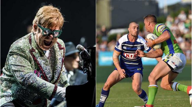 CLASH: Elton John's two concerts in Coffs Harbour fall at the same time as the Bulldogs v Raiders trial which was targeted for the town. Picture: FILE