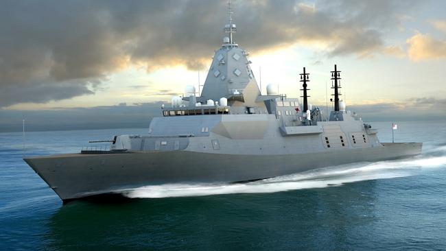 A concept image of BAE's Type 26 Global Combat Ship (for the Future Frigate program). Picture: Supplied.