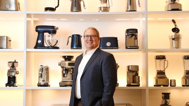 Breville CEO Jim Clayton at their offices in Alexandria, Sydney. Picture: John Feder/The Australian