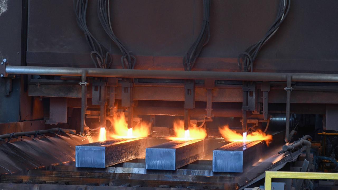 A statement read at Monday’s meeting claimed OneSteel Manufacturing had been impacted by the shut down of the steelworks’ blast furnace, and other operational matters. Picture: GFG Alliance/Brenton Edwards