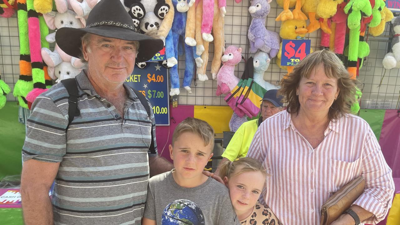 Alex, Vicki, Flynn and Poppy Hall enjoyed the 2023 Bundaberg Show.