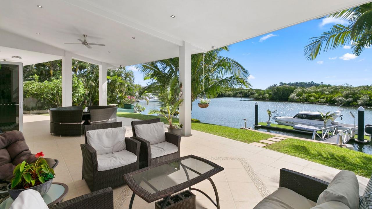 Rally car champions Ross and Lisa Dunkerton sold this waterfront Trinity Park home to Derek and Evelyn Mahony for $2.5m. Picture: Supplied