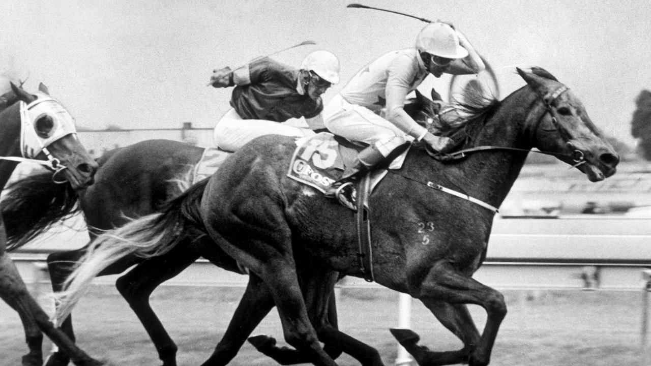 1989. Cole Diesel wins the Caulfield Cup ahead of Nayrizi and The Phantom.