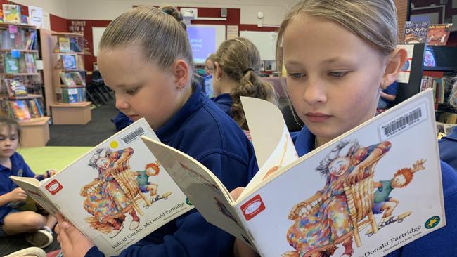 Maclean Public School students get stuck into their books for the 2020 Premiers Reading Challenge.