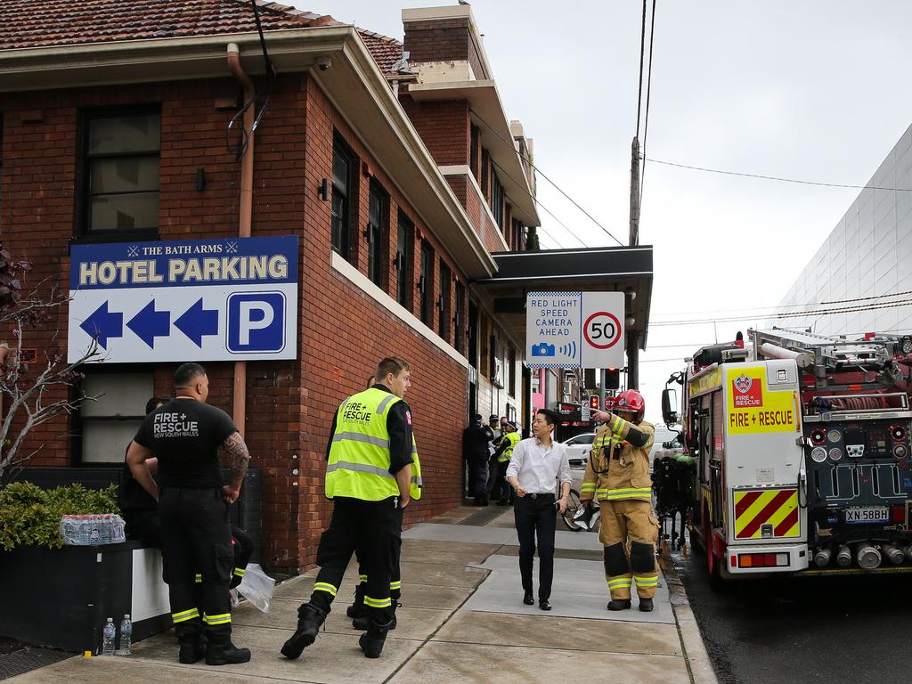 Parramatta Rd was closed for an hour. Picture: NewsWire / Gaye Gerard