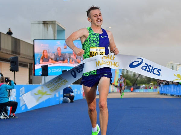 Jack Rayner continued his fine form when taking out the ASICS Half Marathon. Picture: Gold Coast Marathon.