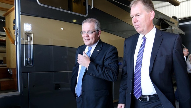 Forde MP Bert van Manen with Prime Minister Scott Morrison.