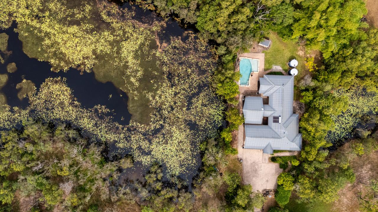 The home sits between two lagoons. Picture: Supplied