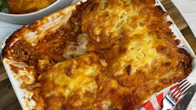 This hash brown lasagne is a winner.