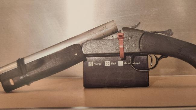 The gun found in Lloyd’s bum bag. Photo: Courts SA