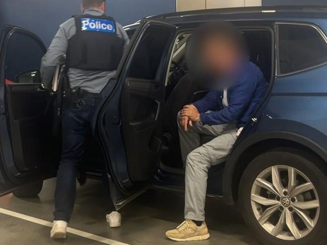 Federal police arrested a 49-year-old man in Albert Park. Picture: Australian Federal Police/Victoria Police