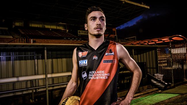 The Bombers wouldn’t mind seeing West Adelaide young gun Izak Rankine in these colours down the track. Pic: AAP